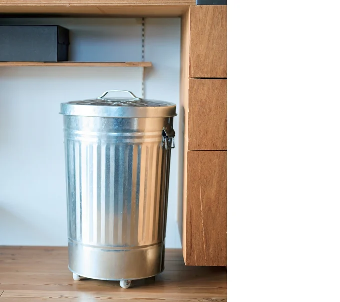 ゴミ箱もキャスターつき！