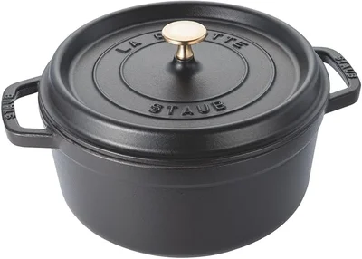 staub ピコ ココット ラウンド ブラック 24cm