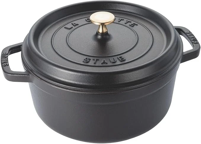 staub ピコ ココット ラウンド ブラック 24cm