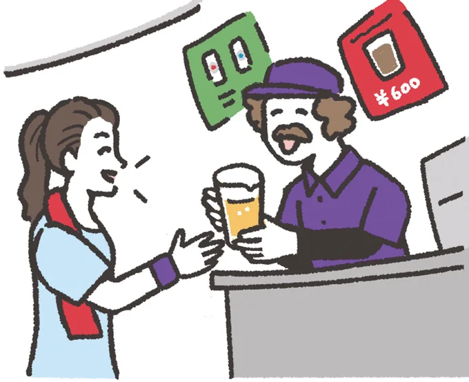 スタジアムの売店