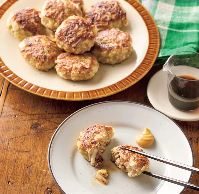 野菜のうまみでたれなしでもおいしい♪たっぷり白菜つくね」【山本ゆりさんの冬野菜おかず】