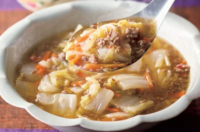 ひき肉と白菜のピリ辛煮