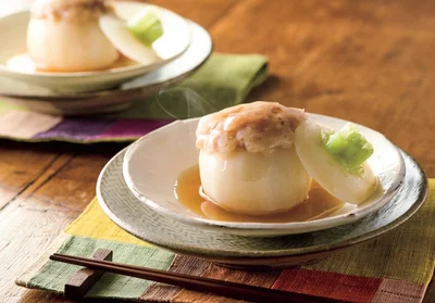 まるで料亭！の料理が電子レンジで簡単に「レンジでかぶのひき肉詰め」【山本ゆりさんの冬野菜おかず】