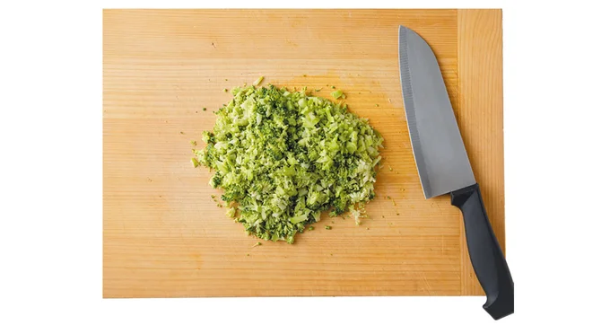 刻み具合はお好みで