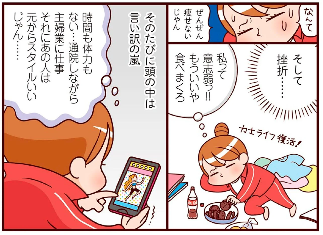 ダイエット挫折中 ダイエットは挫折の連続。意思の弱い私が最後にたどり着いた方法は