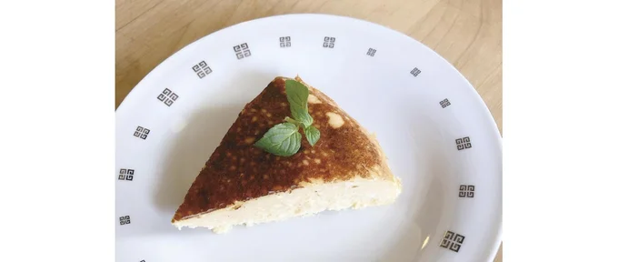 炊飯器で豆腐チーズケーキ