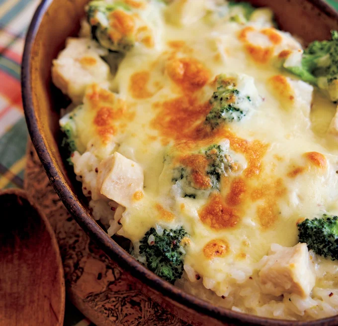 とり肉とブロッコリーのドリア