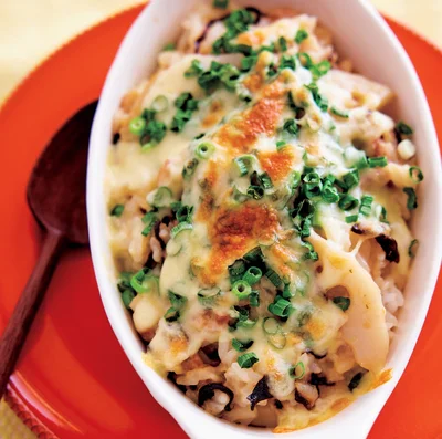 豚肉とれんこんの和風クリームドリア