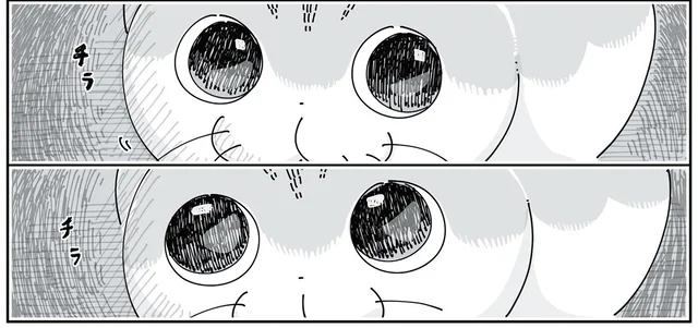 突然の大きな音！ 猫が物を落としたと察して向かうと、なんだか目が泳いでいて