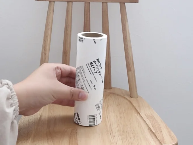 無印良品の斜めカットカーペットクリーナー用 替えテープ　▶めくりやすい工夫とは？