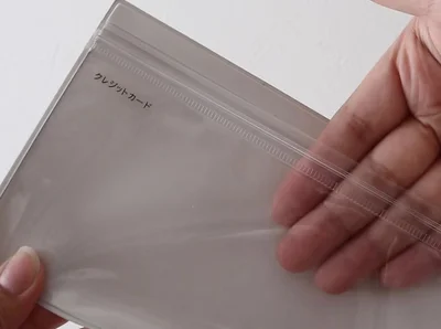 無印良品の片面クリアケース　▶どうやって使う？