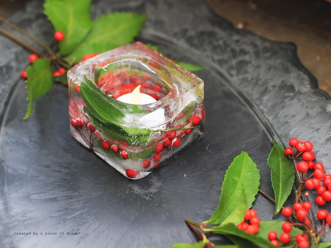 氷がとけていく姿もとっても幻想的でした