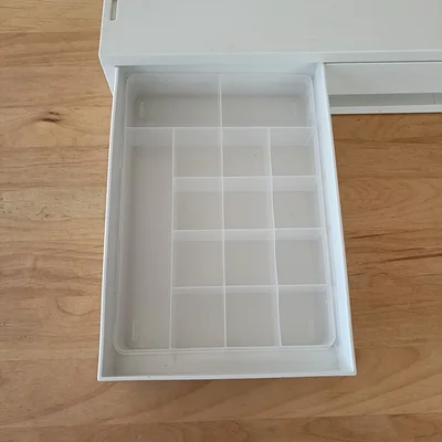 無印良品のケースの中にはめ込むとピッタリ！　▶収納してみたらどうなる？