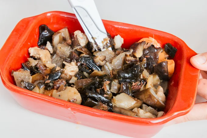 食べやすい細かさにカットできました