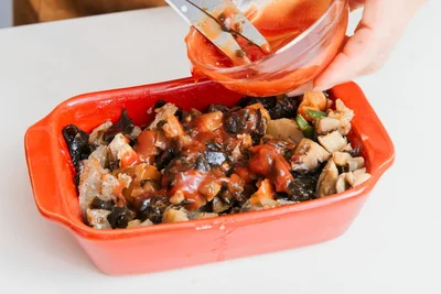 ケチャップと和風の味付けは相性抜群