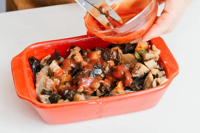 ケチャップと和風の味付けは相性抜群