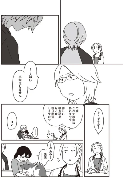 …はい　手術はしません