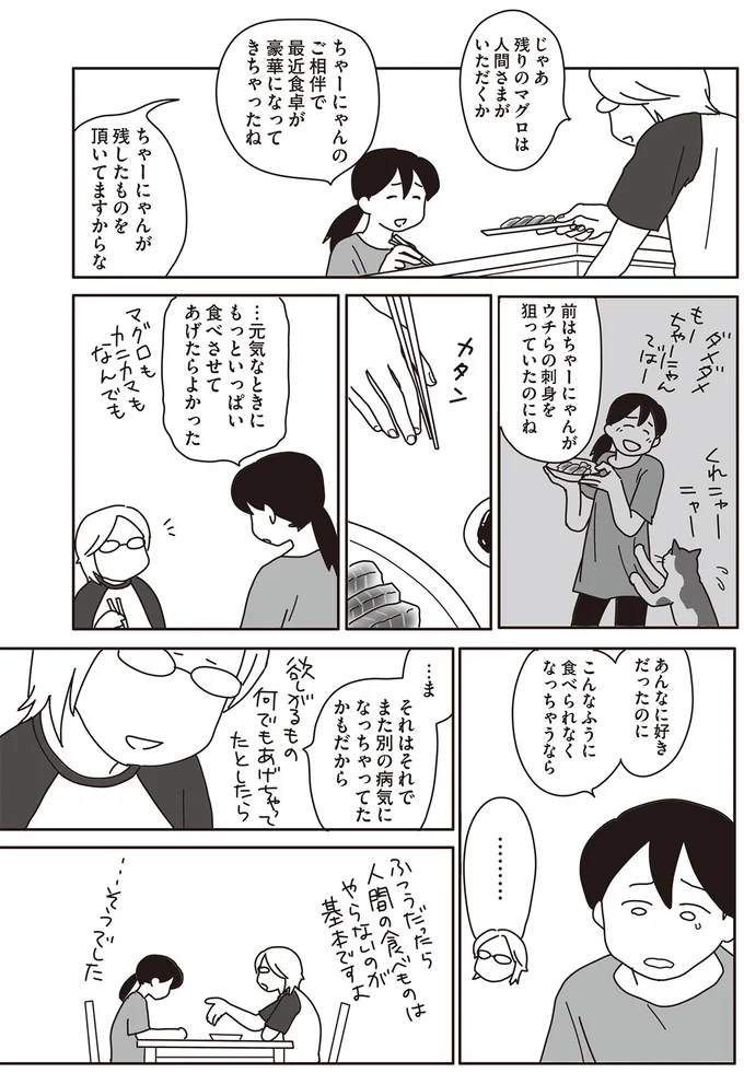 もうマグロをあげるのやめよう