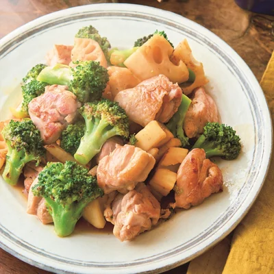 コクがあるのに後味さっぱり「とりとれんこんのポン酢ソテー」