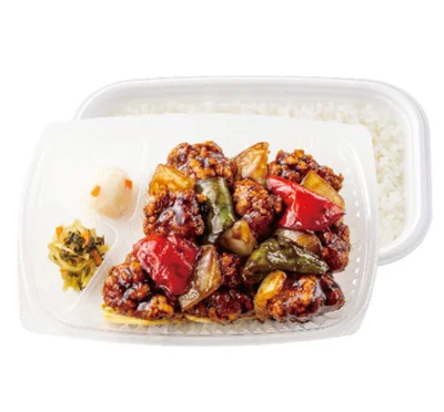 W黒酢酢豚弁当（肉2倍） 820円