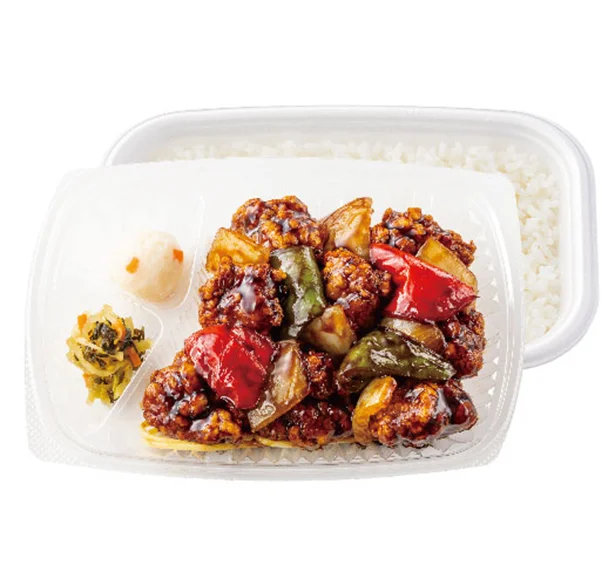 W黒酢酢豚弁当(肉2倍) 820円