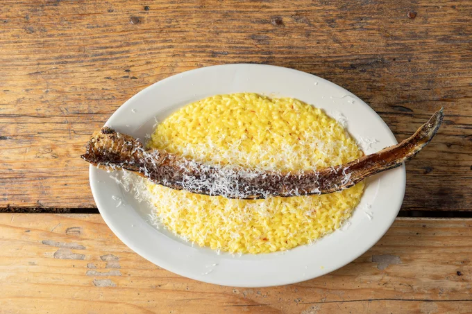 『GOOD MORNING CAFE 中野セントラルパーク』の「穴子のラケとミラノ風リゾット」。