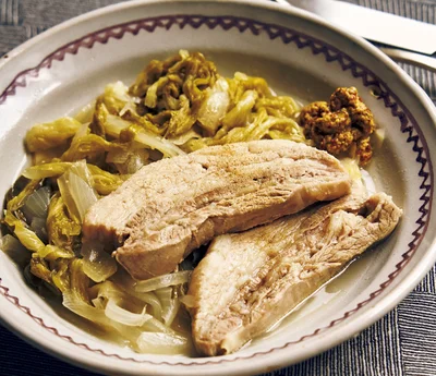 豚バラとキャベツのビネガー煮込み