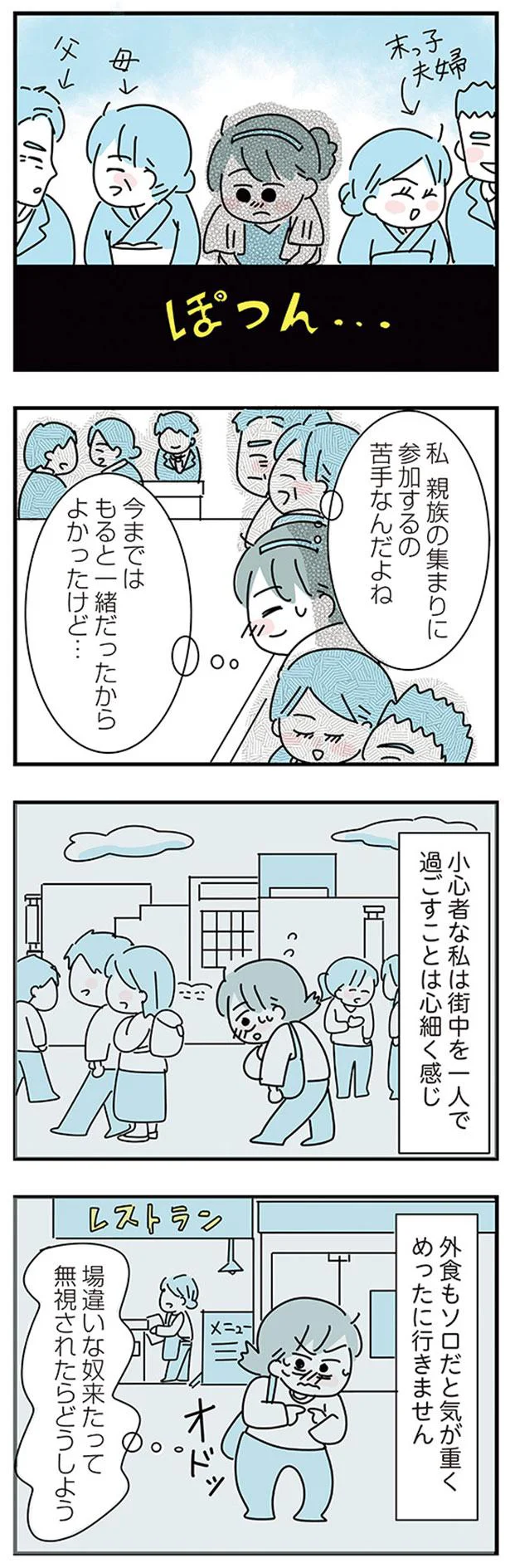 ぽつん…