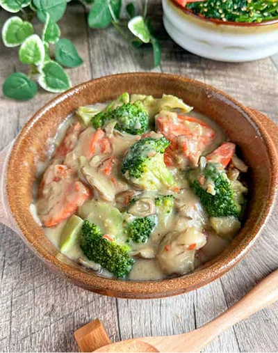 まろやかクリームソースでほっと温まる