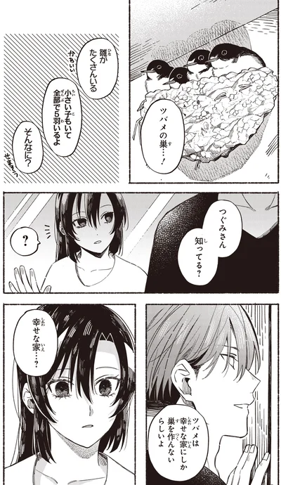 ツバメは幸せな家にしか巣を作んないらしいよ