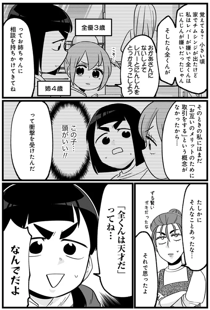 おかあさんにないしょでレバーとにんじんをとりかえっこしよう