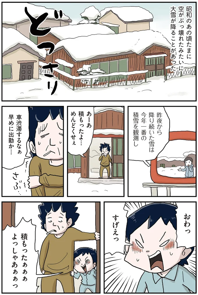 あーあ　積もったよ…