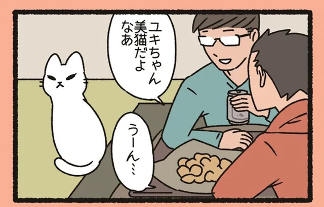 ツンデレ全開な「ゆきおんな」。美猫と褒められると？