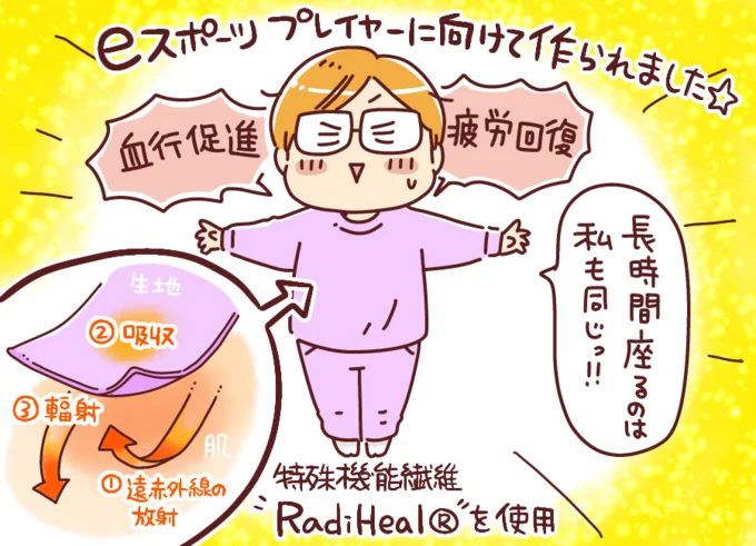 長時間座ってプレイするeスポーツプレイヤーに向けて作られているそう