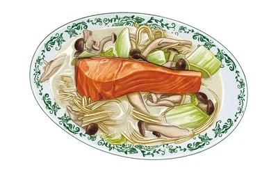 白菜とシャケの豆乳クリームパスタ