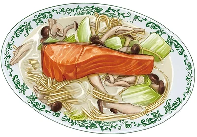 シャケ1切れをまるまる使ったボリュームたっっっぷりの一品