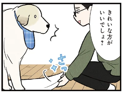 「タオルにさわるな！」こだわりの強い大型犬が猛アピール!?