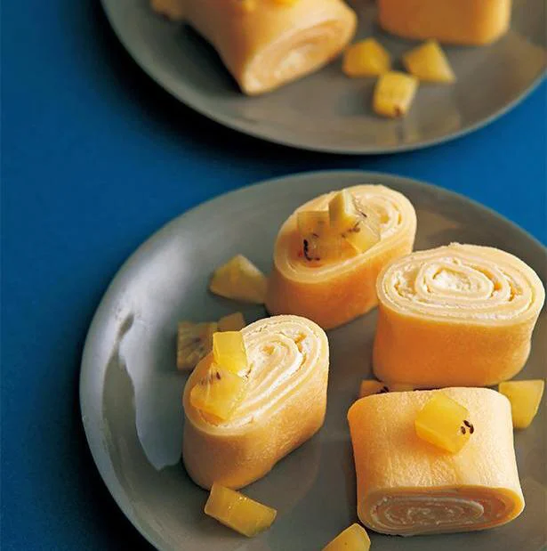 見た目と食感に大満足！もちもち生地の「くるくる丸いクレープ」