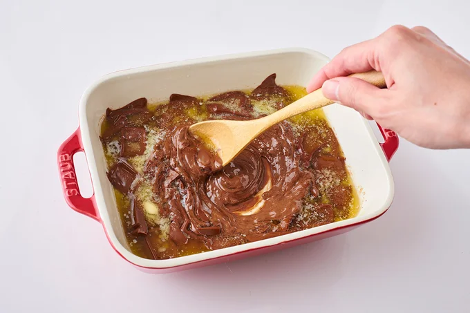 バターを加えてふんわりラップ