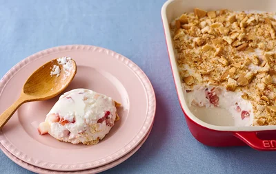 逆さレアチーズケーキ風