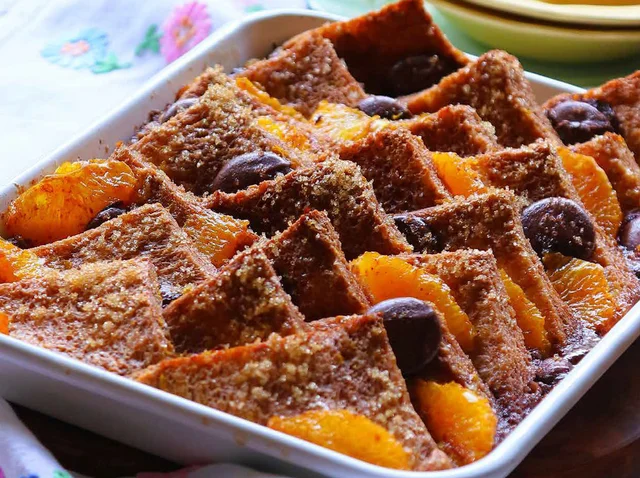 【英国菓子】食パンで作る！チョコレートが染みた「ブレッド＆バタープディング」