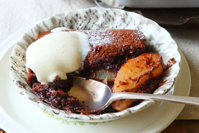 ペアチョコレートプディング