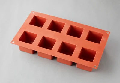 5×5cmのシリコンモールド　スクエア型　8個分
