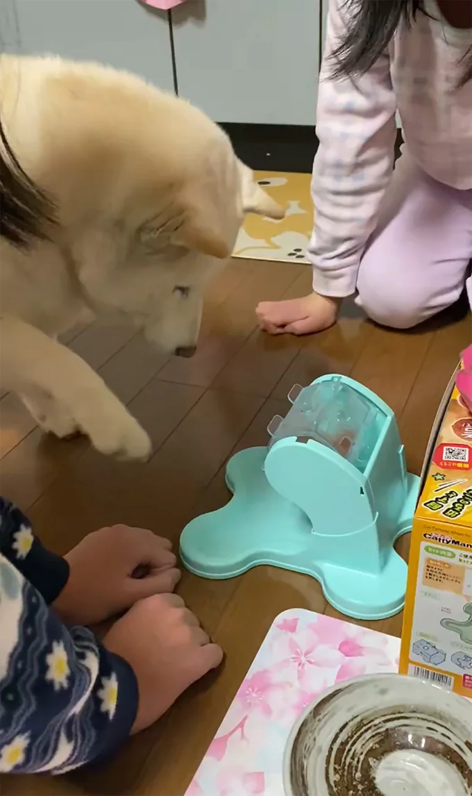 もうちょっと足が長ければ…▶頑張って伸ばすも…（⇒次へ）