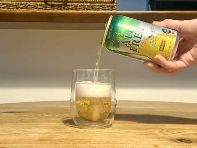 ライムの香りが爽やかな「オールフリー〈ライムショット〉」