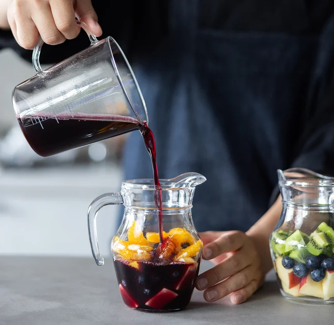 オレンジには、赤ブドウジュースが合います