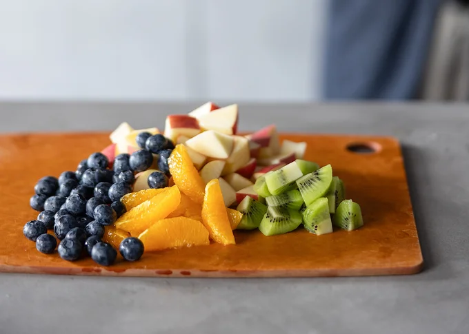 フルーツは、残ったら冷凍しておいて、ヨーグルトと一緒に食べても美味しい