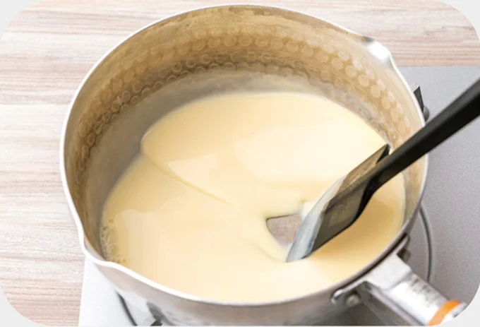 若干とろみがつくまで加熱してから冷ます