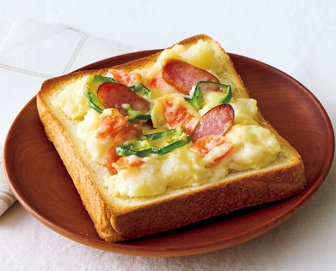 朝食に▷ポテトピザトースト