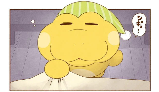 すっかり店長さんの顔になったコッペパンわに。でも夜には秘密があるようで